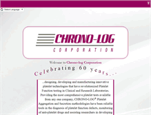 Tablet Screenshot of chronolog.com